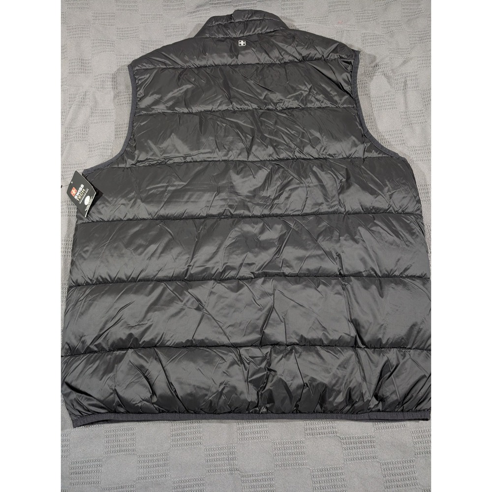 Swiss Tech Mens Black Puffer Vest Water Repellent PeakBlast XL 46-48 NWT - Picture 5 of 8